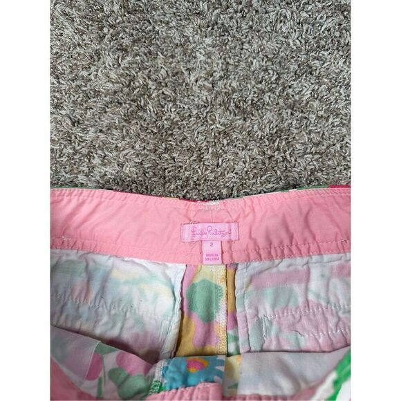 Lilly Pulitzer Ants on Parade Callahan Short Women’s Size 2 Cotton Floral Preppy - Picture 3 of 7